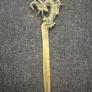 Vintage Dragon Design Brass letter opener
